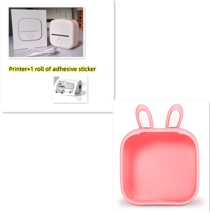 Portable Mini Thermal Label Printer Home Photo Printer Student Wrong Question Printer Bluetooth-compatible Mini Label Printer Price Tag - webmart360