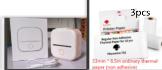 Portable Mini Thermal Label Printer Home Photo Printer Student Wrong Question Printer Bluetooth-compatible Mini Label Printer Price Tag - webmart360