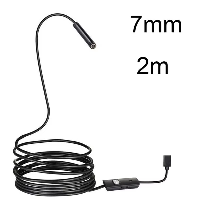 5.5 7MM Android Endoscope 3 in 1 Usb/Micro Usb/Type-C Borescope Inspection Camera Waterproof for Smartphone