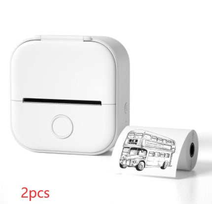 Portable Mini Thermal Label Printer Home Photo Printer Student Wrong Question Printer Bluetooth-compatible Mini Label Printer Price Tag - webmart360