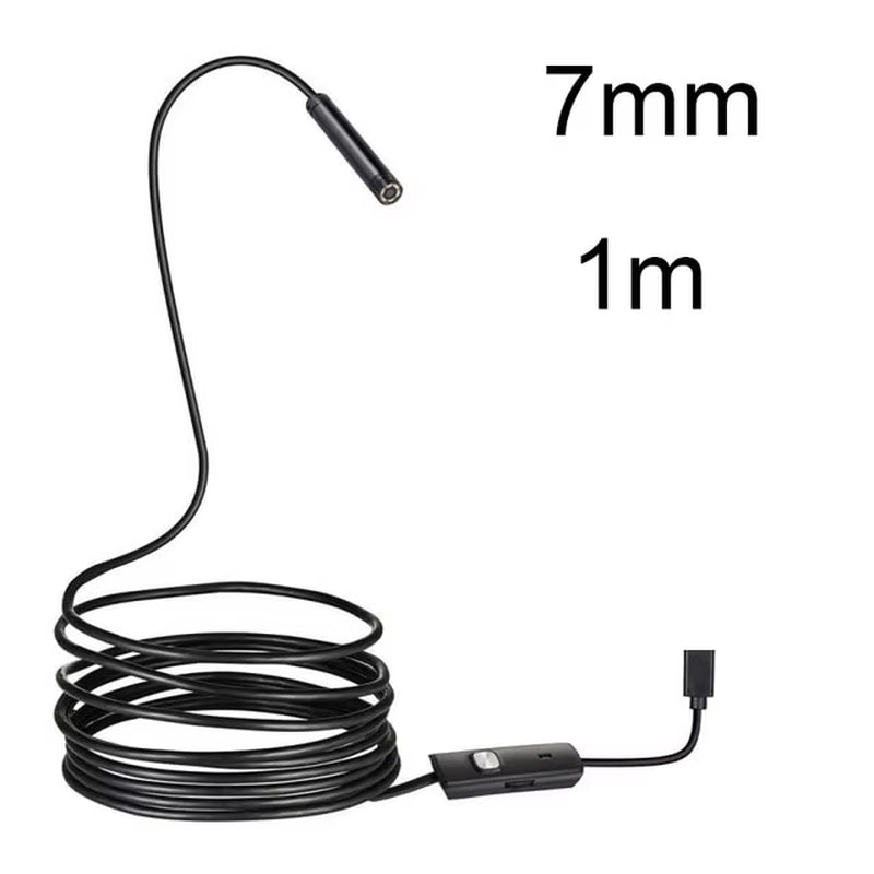 5.5 7MM Android Endoscope 3 in 1 Usb/Micro Usb/Type-C Borescope Inspection Camera Waterproof for Smartphone