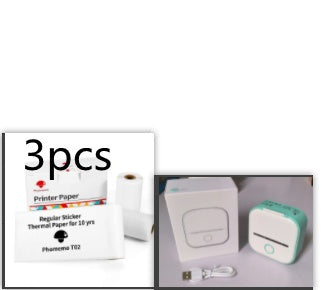 Portable Mini Thermal Label Printer Home Photo Printer Student Wrong Question Printer Bluetooth-compatible Mini Label Printer Price Tag - webmart360