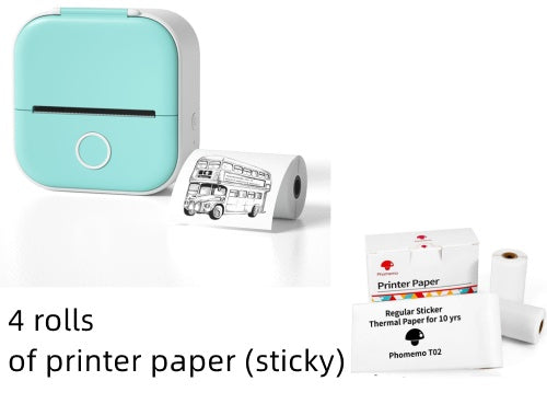 Portable Mini Thermal Label Printer Home Photo Printer Student Wrong Question Printer Bluetooth-compatible Mini Label Printer Price Tag - webmart360