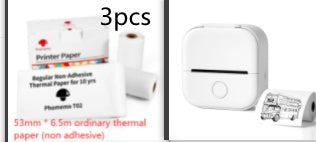 Portable Mini Thermal Label Printer Home Photo Printer Student Wrong Question Printer Bluetooth-compatible Mini Label Printer Price Tag - webmart360