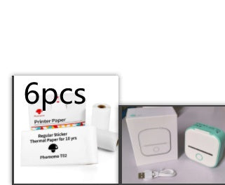 Portable Mini Thermal Label Printer Home Photo Printer Student Wrong Question Printer Bluetooth-compatible Mini Label Printer Price Tag - webmart360