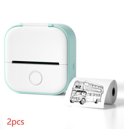 Portable Mini Thermal Label Printer Home Photo Printer Student Wrong Question Printer Bluetooth-compatible Mini Label Printer Price Tag - webmart360