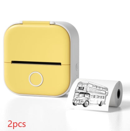 Portable Mini Thermal Label Printer Home Photo Printer Student Wrong Question Printer Bluetooth-compatible Mini Label Printer Price Tag - webmart360