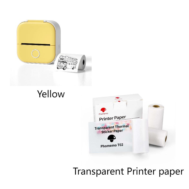 Portable Mini Thermal Label Printer Home Photo Printer Student Wrong Question Printer Bluetooth-compatible Mini Label Printer Price Tag - webmart360