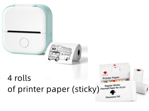 Portable Mini Thermal Label Printer Home Photo Printer Student Wrong Question Printer Bluetooth-compatible Mini Label Printer Price Tag - webmart360