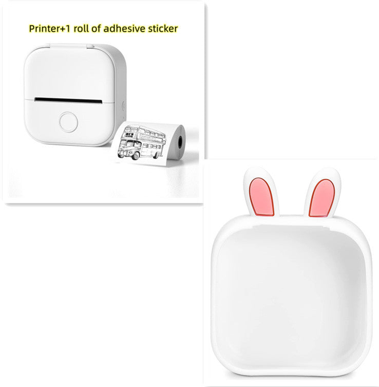 Portable Mini Thermal Label Printer Home Photo Printer Student Wrong Question Printer Bluetooth-compatible Mini Label Printer Price Tag - webmart360