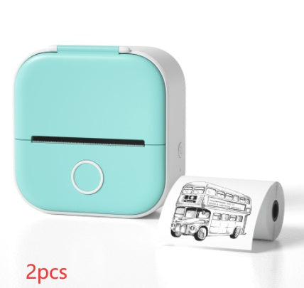 Portable Mini Thermal Label Printer Home Photo Printer Student Wrong Question Printer Bluetooth-compatible Mini Label Printer Price Tag - webmart360