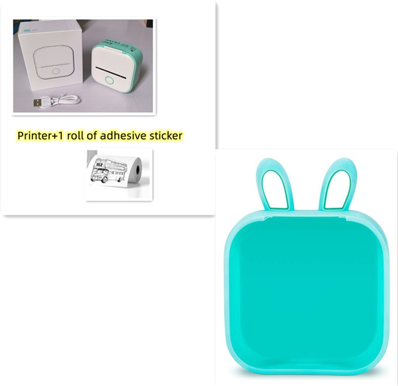 Portable Mini Thermal Label Printer Home Photo Printer Student Wrong Question Printer Bluetooth-compatible Mini Label Printer Price Tag - webmart360
