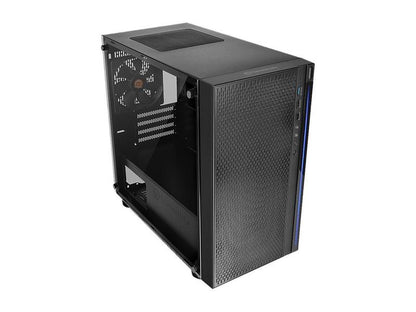 Thermaltake Versa H18 Tempered Glass Black SPCC Micro ATX Gaming Computer Case CA-1J4-00S1WN-01