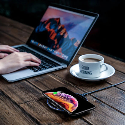Wireless Charger For I-Phone Fast Wireless Charging Pad For Sam-sung High Speed - webmart360