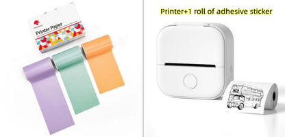 Portable Mini Thermal Label Printer Home Photo Printer Student Wrong Question Printer Bluetooth-compatible Mini Label Printer Price Tag - webmart360