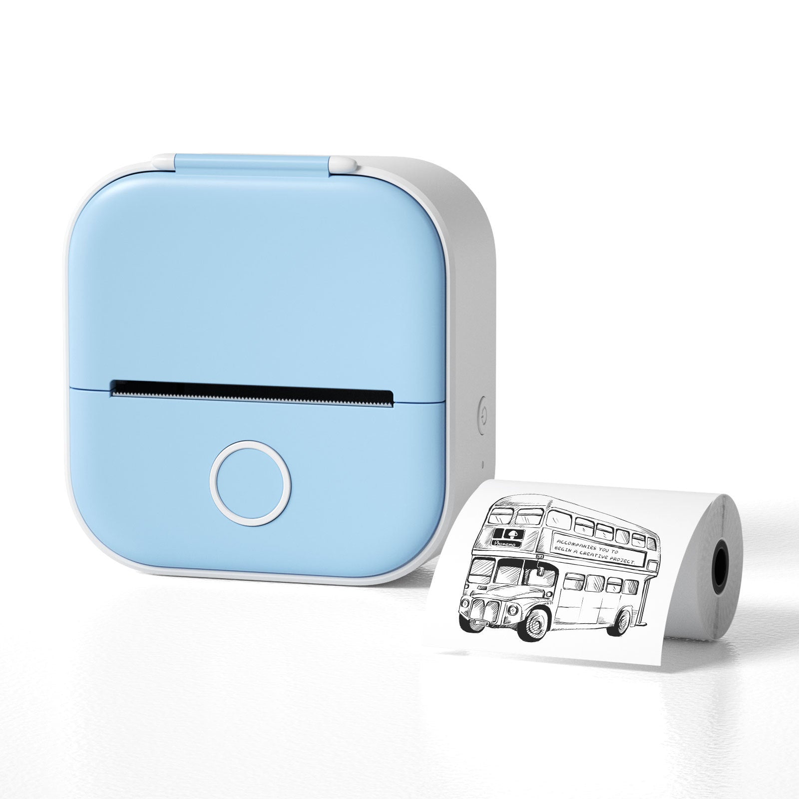 Portable Mini Thermal Label Printer Home Photo Printer Student Wrong Question Printer Bluetooth-compatible Mini Label Printer Price Tag - webmart360