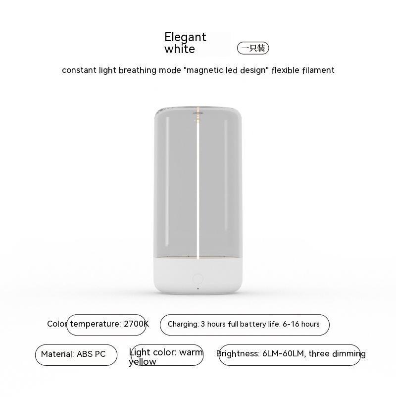 New LED Camping Light Type-c Rechargeable Portable Night Light With High Transparency And Anti Drop Creative Atmosphere Light - webmart360