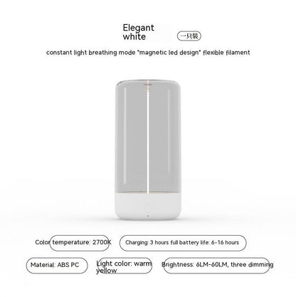 New LED Camping Light Type-c Rechargeable Portable Night Light With High Transparency And Anti Drop Creative Atmosphere Light - webmart360