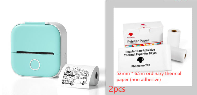 Portable Mini Thermal Label Printer Home Photo Printer Student Wrong Question Printer Bluetooth-compatible Mini Label Printer Price Tag - webmart360