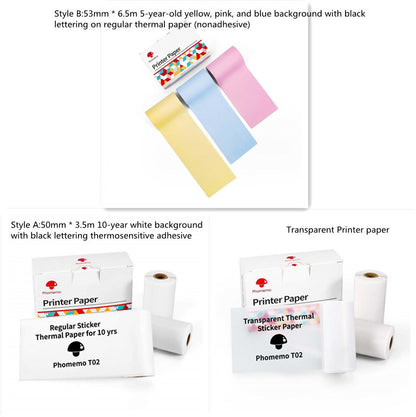 Portable Mini Thermal Label Printer Home Photo Printer Student Wrong Question Printer Bluetooth-compatible Mini Label Printer Price Tag - webmart360
