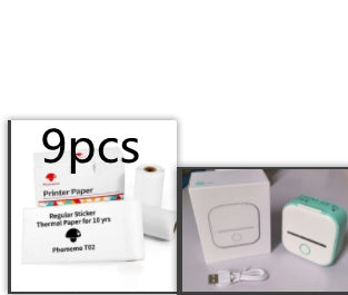 Portable Mini Thermal Label Printer Home Photo Printer Student Wrong Question Printer Bluetooth-compatible Mini Label Printer Price Tag - webmart360