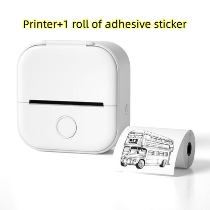 Portable Mini Thermal Label Printer Home Photo Printer Student Wrong Question Printer Bluetooth-compatible Mini Label Printer Price Tag - webmart360