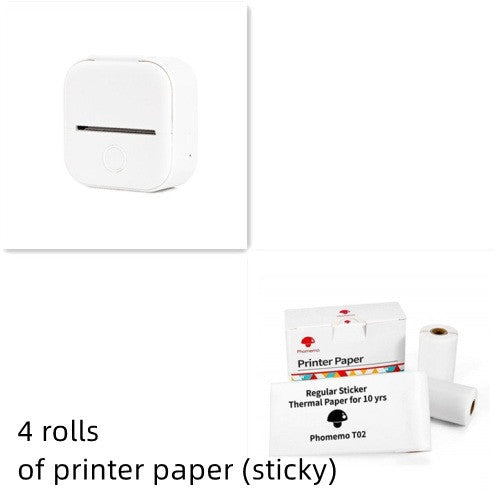 Portable Mini Thermal Label Printer Home Photo Printer Student Wrong Question Printer Bluetooth-compatible Mini Label Printer Price Tag - webmart360