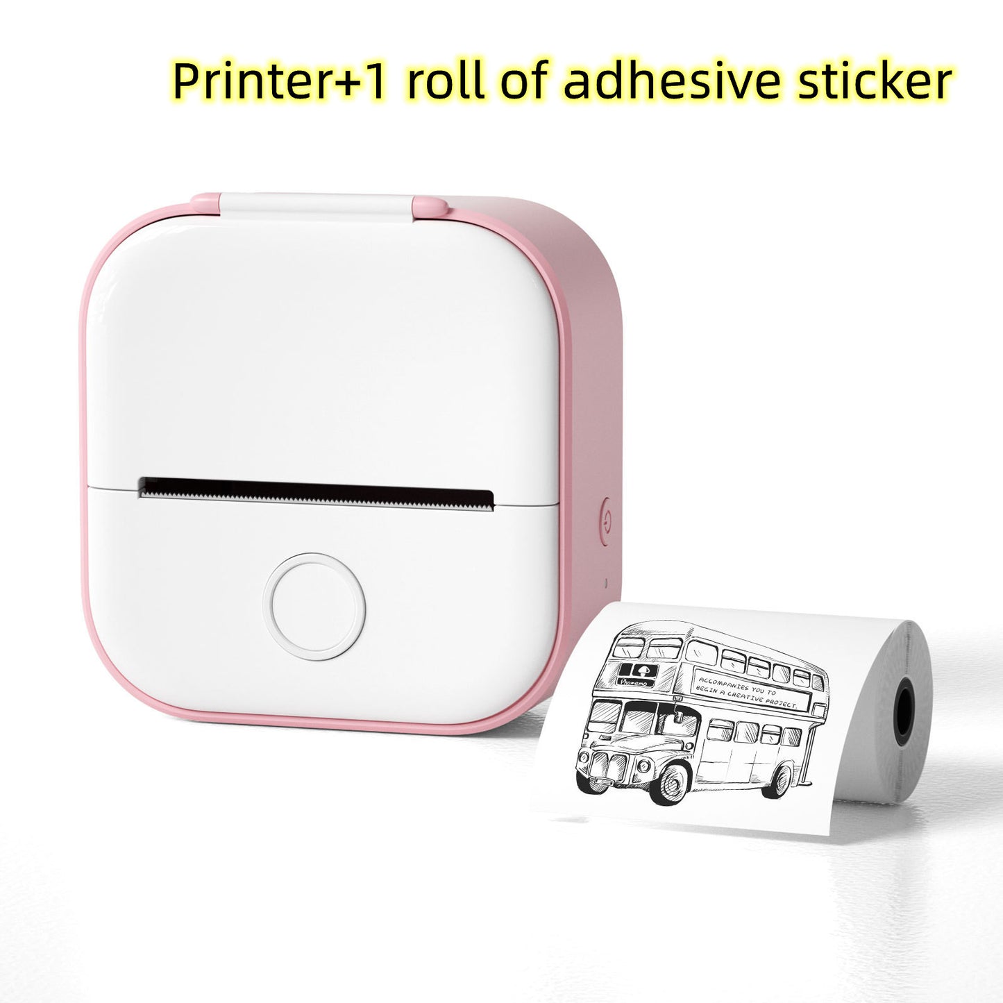 Portable Mini Thermal Label Printer Home Photo Printer Student Wrong Question Printer Bluetooth-compatible Mini Label Printer Price Tag - webmart360