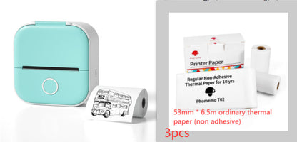 Portable Mini Thermal Label Printer Home Photo Printer Student Wrong Question Printer Bluetooth-compatible Mini Label Printer Price Tag - webmart360