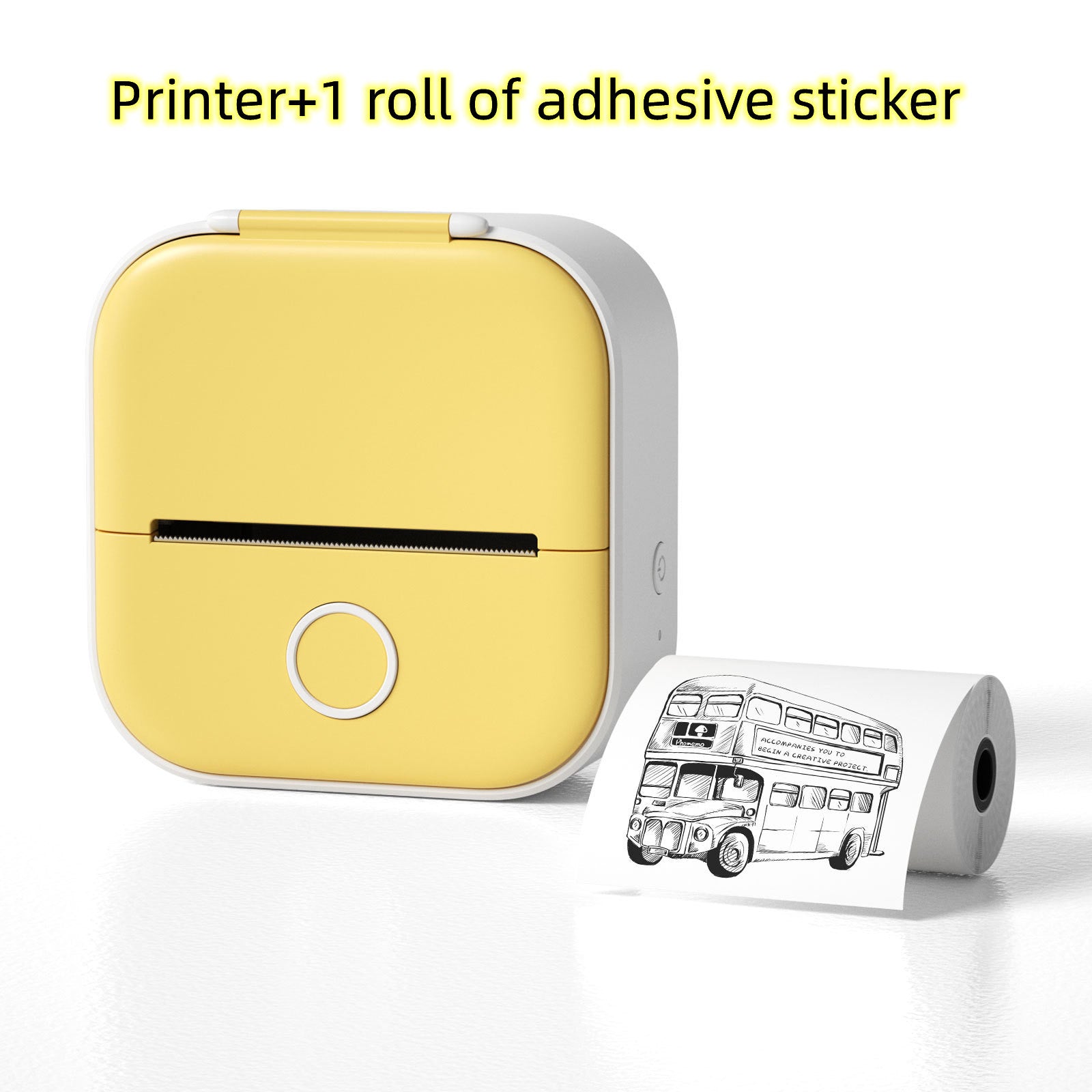 Portable Mini Thermal Label Printer Home Photo Printer Student Wrong Question Printer Bluetooth-compatible Mini Label Printer Price Tag - webmart360